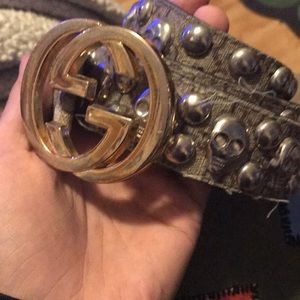 custom gucci belt
